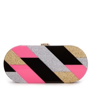 MILLY Geo Oval Acrylic Clutch